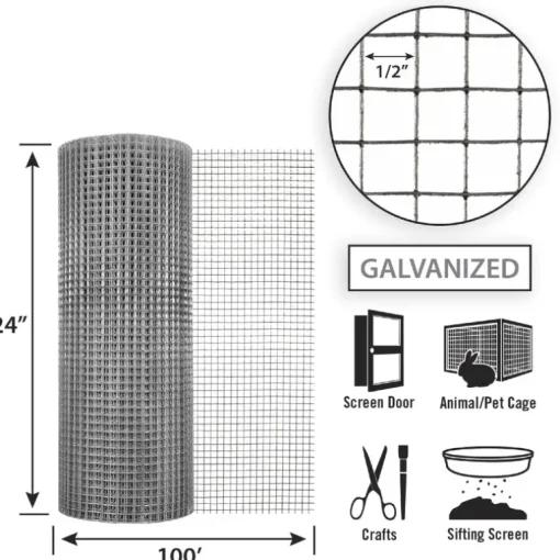 HDW CLOTH 24"X100' 1/2"