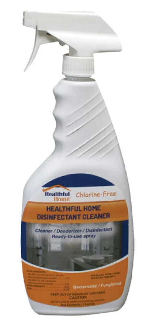 Healthful Home No Scent Disinfectant Cleaner 24 oz (Pack of 6).