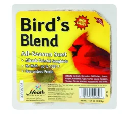 Heath Bird's Blend Songbird Suet Beef Suet 11.25 oz. (Pack of 12)