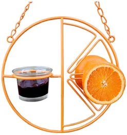 Heath Oriole 1 Steel Clementine Bird Feeder 2 ports