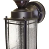 Heath Zenith Bronze Motion-Sensing Incandescent Wall Lantern