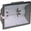 Heath Zenith Bronze Wall Mount Halogen Hardwired Non-Motion Security Floodlight 9.25 W x 4.25 D x 7 H in.