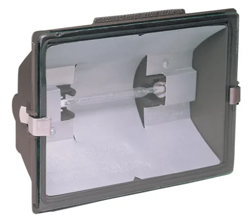 Heath Zenith Bronze Wall Mount Halogen Hardwired Non-Motion Security Floodlight 9.25 W x 4.25 D x 7 H in.