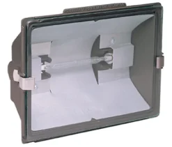 Heath Zenith Bronze Wall Mount Halogen Hardwired Non-Motion Security Floodlight 9.25 W x 4.25 D x 7 H in.