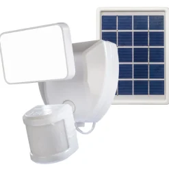 Heath Zenith Motion-Sensing Solar Powered LED White Security Light