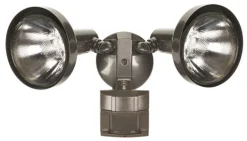 Heath Zenith Motion-Sensing Hardwired Halogen Bronze Security Light