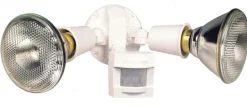 Heath Zenith Motion-Sensing Hardwired Halogen White Floodlight