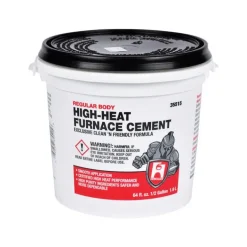 Hercules High Heat Non-Porous Regular Body Furnace and Stove Cement 1/2 gal.