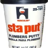 Hercules Sta Put White Plumbers Putty 14 oz