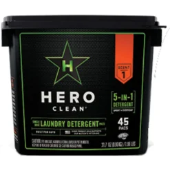 Hero Clean Juniper Scent Laundry Detergent Pod 45 45 pk (Pack of 4)