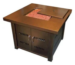 Hiland Fire Pit Gas 15 Ft. Dia., 17 ", 38 "
