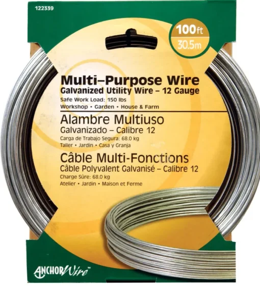 Hillman 0.101 - 0.106 in. D X 100 ft. L Galvanized Steel 12 Ga. Wire