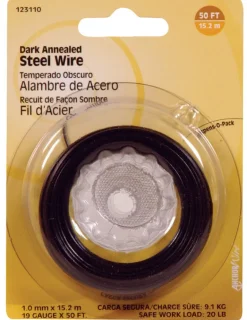Hillman 50 ft. L Black Annealed Steel 19 Ga. Wire (Pack of 10)