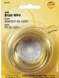 Hillman 25 ft. L Brass 16 Ga. Wire (Pack of 10)