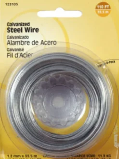 Hillman 110 ft. L Galvanized Steel 18 Ga. Wire (Pack of 6)