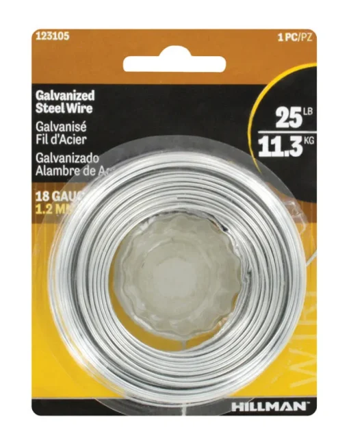 Hillman 110 ft. L Galvanized Steel 18 Ga. Wire (Pack of 6)