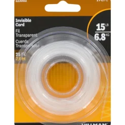 Hillman 25 ft. L Plastic 18 Ga. Invisible Cord (Pack of 10)
