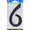 Hillman 4 in. Black Plastic Nail-On Number 6 1 pc (Pack of 10)