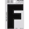 Hillman 3 in. Black Vinyl Self-Adhesive Letter F 1 pc (Pack of 6)