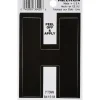 Hillman 3 in. Black Vinyl Self-Adhesive Letter H 1 pc (Pack of 6)