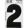 Hillman 3 in. Black Vinyl Self-Adhesive Number 2 1 pc (Pack of 6)