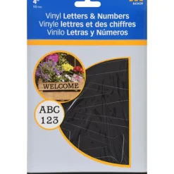 Hillman 4 in. Black Vinyl Self-Adhesive Letter and Number Set 0-9, A-Z 88 pc (Pack of 6)