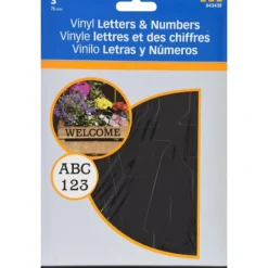 Hillman 3 in. Black Vinyl Self-Adhesive Letter and Number Set 0-9, A-Z 91 pc (Pack of 6)