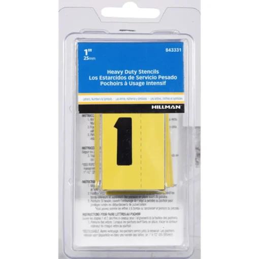 Hillman 1 in. Card Stock Heavy Duty Stencil Set 47 pk (Pack of 5)