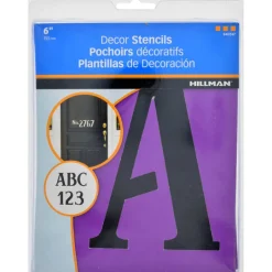 Hillman 6 in. Card Stock Serif Stencil Set 1 pk