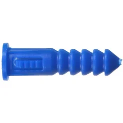 Hillman 0.164 in. D X 1-1/4 in. L Plastic Round Head Ribbed Anchor 100 pk