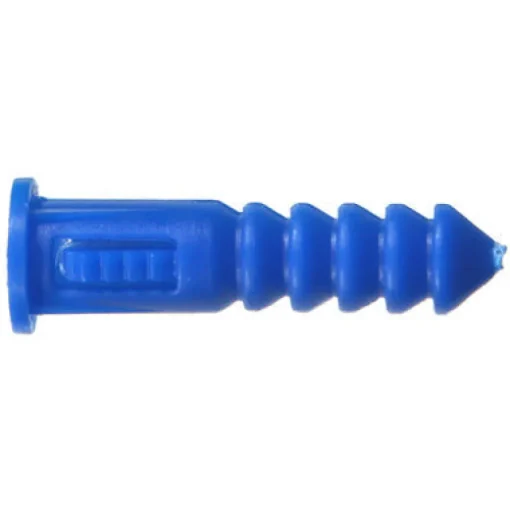 Hillman 0.164 in. D X 1-1/4 in. L Plastic Round Head Ribbed Anchor 100 pk