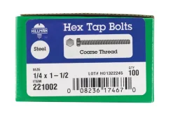 HILLMAN 1/4 in. D X 1-1/2 in. L Zinc Plated Steel Hex Tap Bolt 1 pk