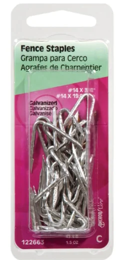 Hillman 3/4 in. L Galvanized Steel Fence Staples 14 Ga. 1.25 oz. (Pack of 6)