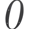 Hillman 6 in. Reflective Black Plastic Nail-On Number 0 1 pc (Pack of 3)