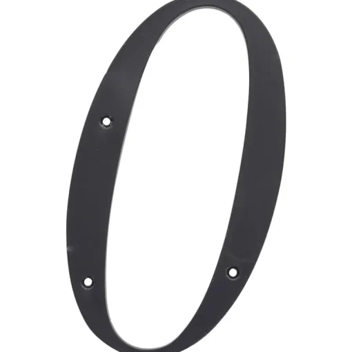 Hillman 6 in. Reflective Black Plastic Nail-On Number 0 1 pc (Pack of 3)