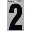 Hillman 5 in. Reflective Black Mylar Self-Adhesive Number 2 1 pc (Pack of 6)