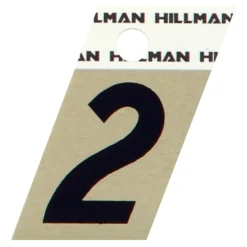 Hillman 1.5 in. Reflective Black Metal Self-Adhesive Number 9 1 pc (Pack of 6)