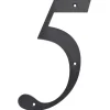 Hillman 6 in. Reflective Black Plastic Nail-On Number 2 1 pc (Pack of 3)