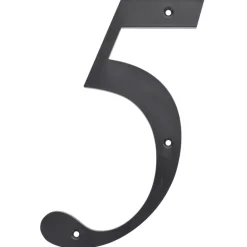 Hillman 6 in. Reflective Black Plastic Nail-On Number 2 1 pc (Pack of 3)