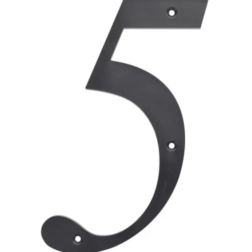 Hillman 6 in. Reflective Black Plastic Nail-On Number 2 1 pc (Pack of 3)