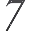 Hillman 6 in. Reflective Black Plastic Nail-On Number 7 1 pc (Pack of 3)