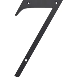 Hillman 6 in. Reflective Black Plastic Nail-On Number 7 1 pc (Pack of 3)