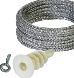 Hillman AnchorWire 100 lbs. Capacity Silver Extra Heavy Mirror Holder Kit 4-13/16 L in. (Pack of 5)