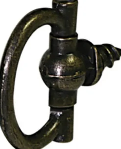 HILLMAN AnchorWire Antique Oval Ring Hanger Brass 2 pk 2 lb. (Pack of 10)