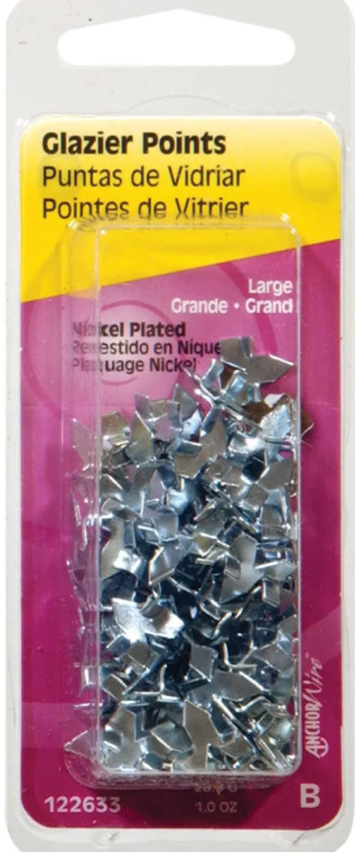 Hillman AnchorWire Glazier Points 50 pk (Pack of 6)