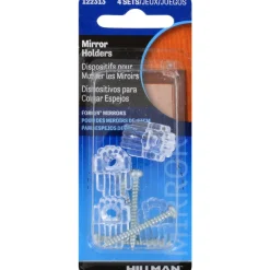 Hillman AnchorWire Holder Kit Mirror Holder 4 pk (Pack of 10)