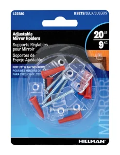 Hillman AnchorWire Medium Mirror Holder Kit 1 lb. 6 pk (Pack of 10)
