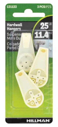 Hillman AnchorWire Plastic Coated Hardwall Picture Hook 25 lb. 3 pk (Pack of 10)