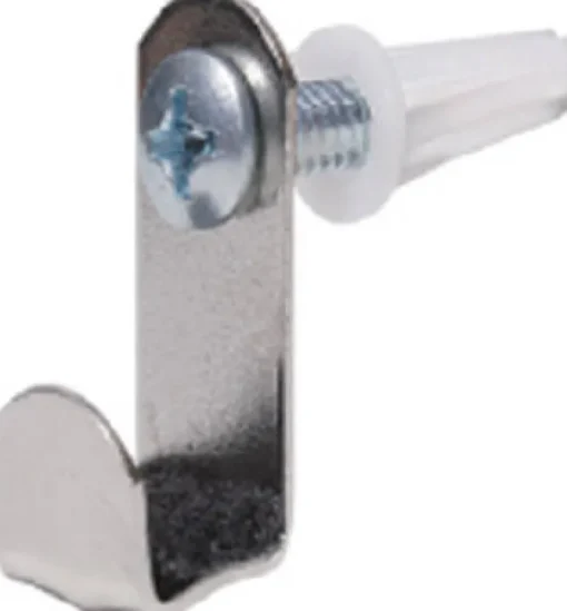 Hillman AnchorWire Silver Hidden Mirror Holder 20 lb. 2 pk (Pack of 10)