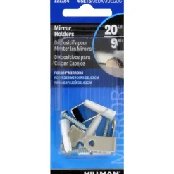 Hillman AnchorWire Silver Hidden Mirror Holder 20 lb. 2 pk (Pack of 10)